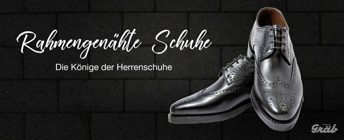 Rahmengenähte Schuhe vom Schuhhaus Gräb in der Stadt Zürich