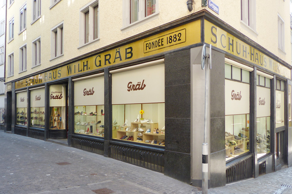 Schuhhaus Gräb - das traditionelle Schuhhaus in der Stadt Zürich